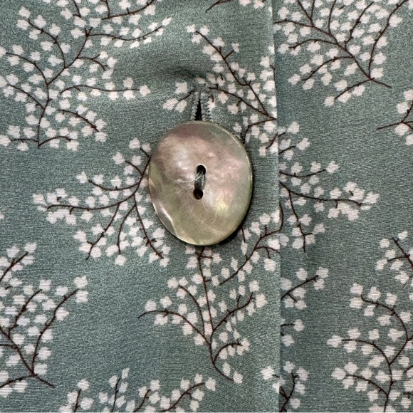 🕊 YARGICI Floral Pajama Shirt Blouse XS - S - Picture 3 of 8